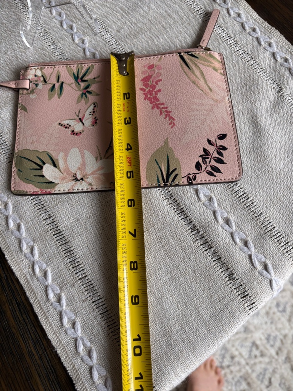 kate spade Pink Floral Butterfly pouch - Picture 5 of 5